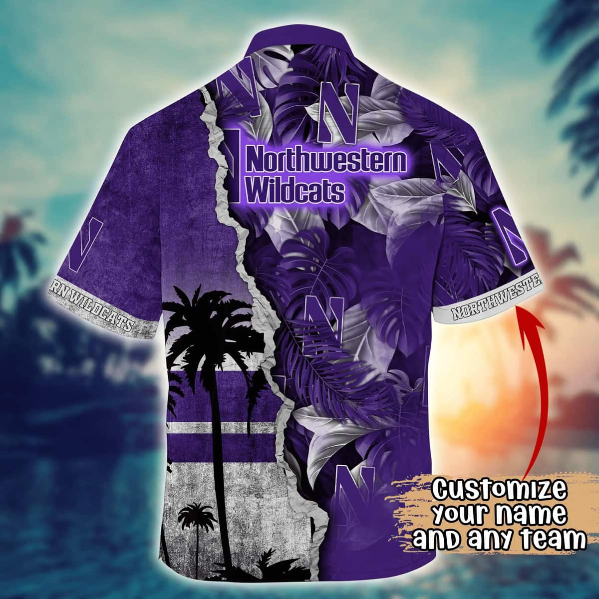 Floral Aloha NCAA Northwestern Wildcats Hawaiian Shirt Classic