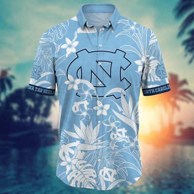 Stylish North Carolina Tar Heels NCAA Hawaiian Shirt Gift For New Grandpa