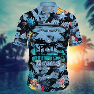 Colorful NCAA North Carolina Tar Heels Hawaiian Shirt Tropical Fruit Gift For Cool Grandpa