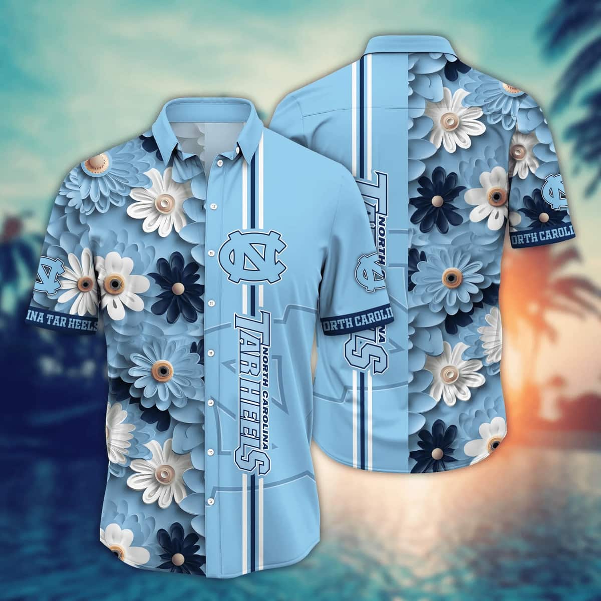 NCAA North Carolina Tar Heels Hawaiian Shirt Aloha Summer Gift For Beach Lovers