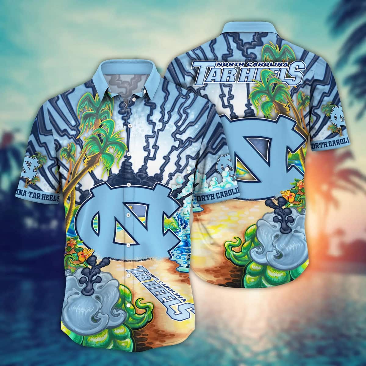 Stylish Aloha NCAA North Carolina Tar Heels Hawaiian Shirt Gift For Father-In-Law