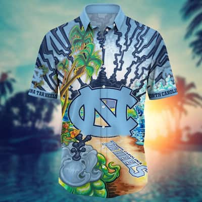 Stylish Aloha NCAA North Carolina Tar Heels Hawaiian Shirt Gift For Father-In-Law