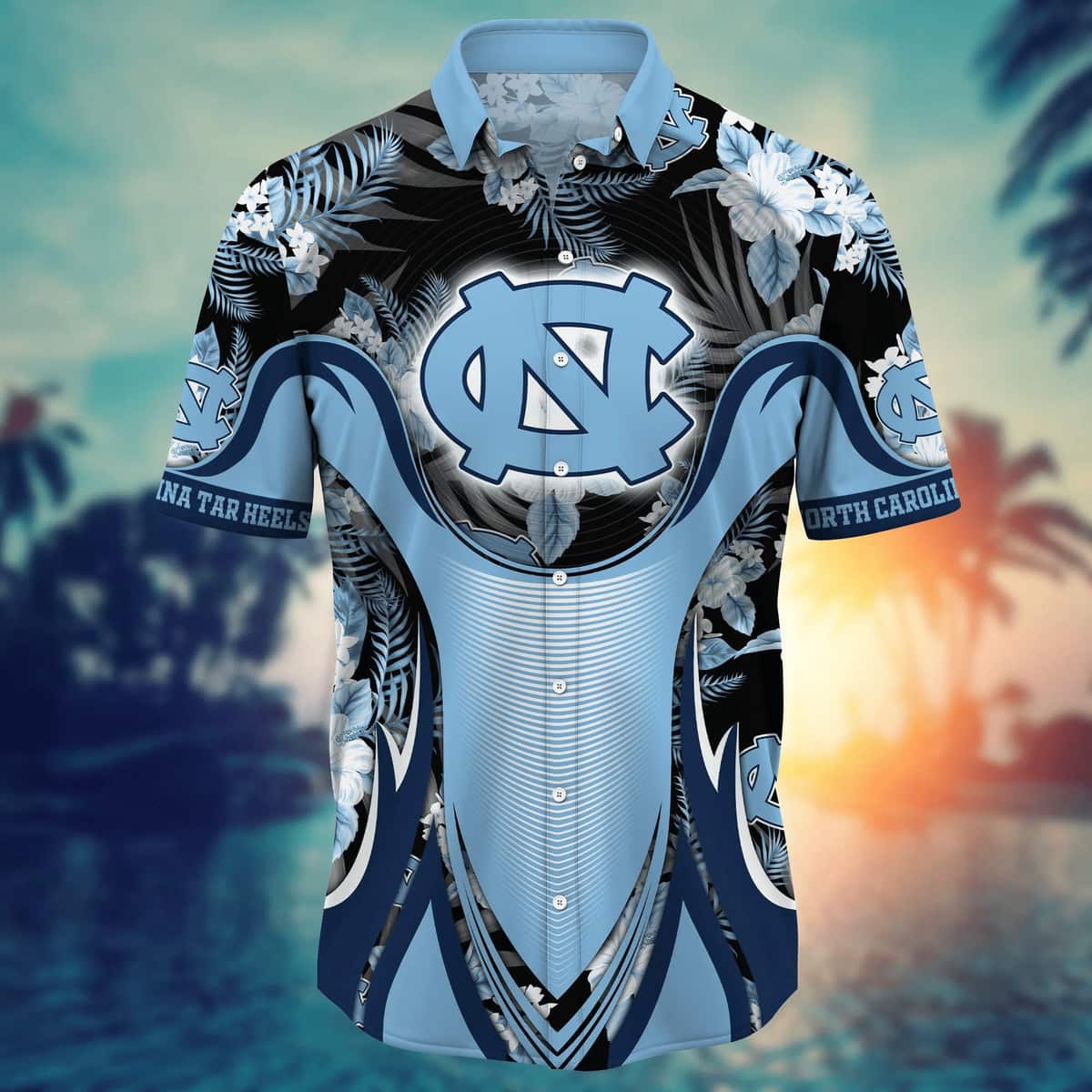NCAA North Carolina Tar Heels Hawaiian Shirt Summer Vacation Cute Gift For Mom