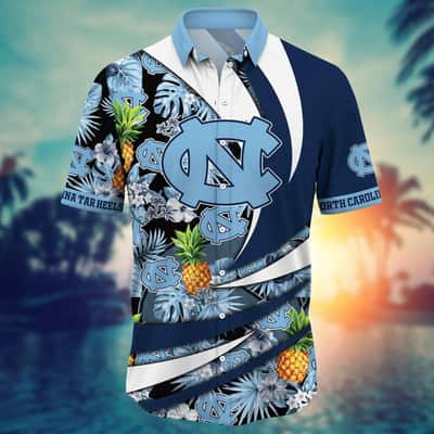 NCAA North Carolina Tar Heels Hawaiian Shirt Aloha Pineapple Cute Gift For Mom