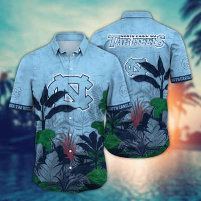 Tropical Aloha NCAA North Carolina Tar Heels Hawaiian Shirt Cool Gift For Dad