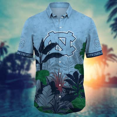 Tropical Aloha NCAA North Carolina Tar Heels Hawaiian Shirt Cool Gift For Dad