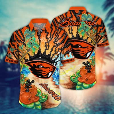 Stylish NCAA Oregon State Beavers Hawaiian Shirt Colorful Summer Gift For Friends