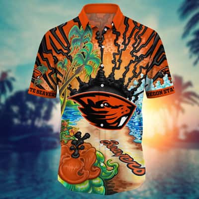 Stylish NCAA Oregon State Beavers Hawaiian Shirt Colorful Summer Gift For Friends