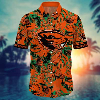 Colorful NCAA Oregon State Beavers Hawaiian Shirt Tropical Summer Gift For Best Friends