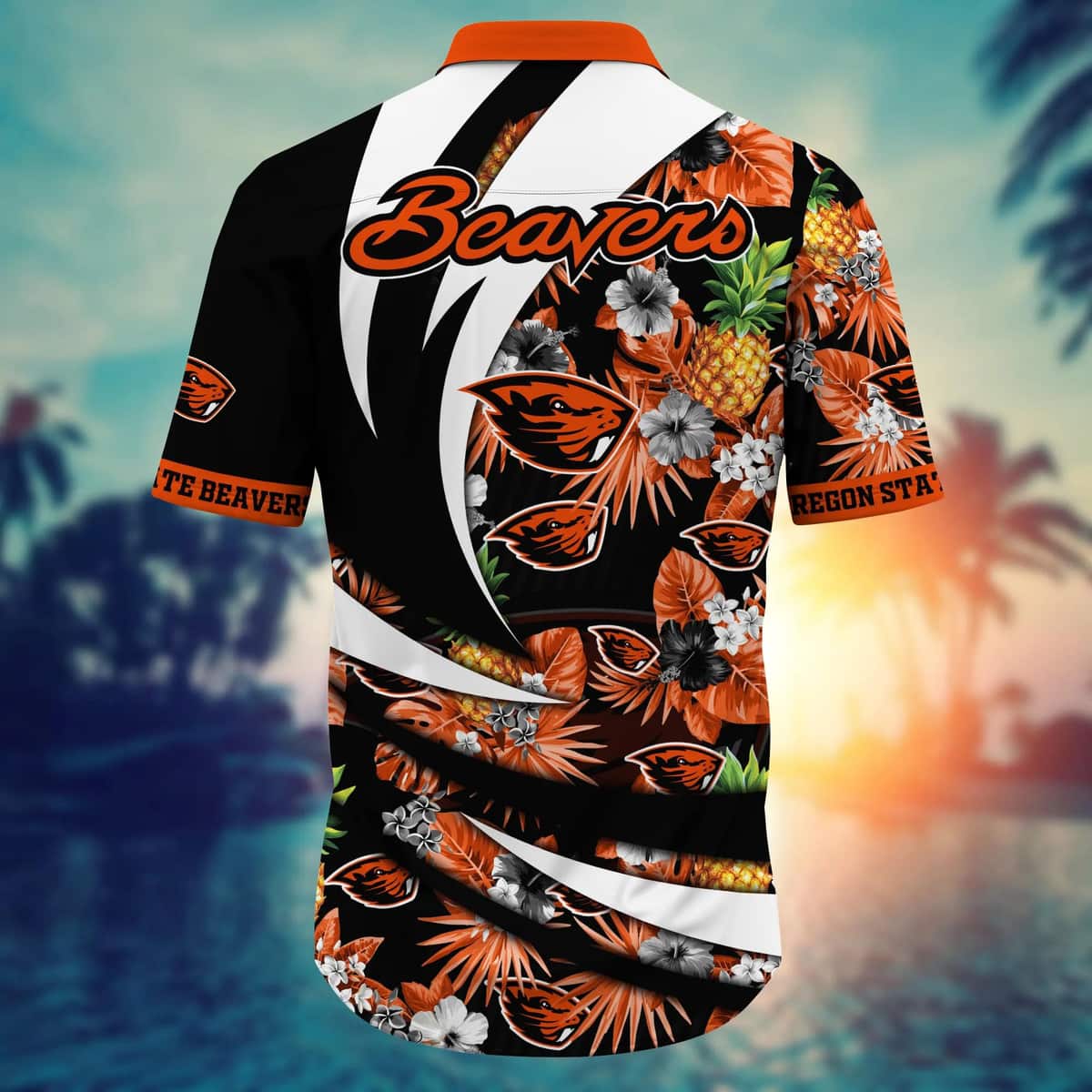 Vintage NCAA Oregon State Beavers Hawaiian Shirt Aloha Pineapple Gift ...