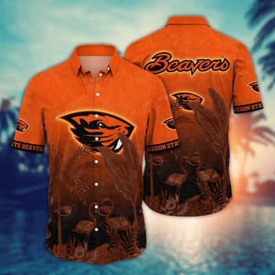 Vintage NCAA Oregon State Beavers Hawaiian Shirt Aloha Nature Gift For Best Friend