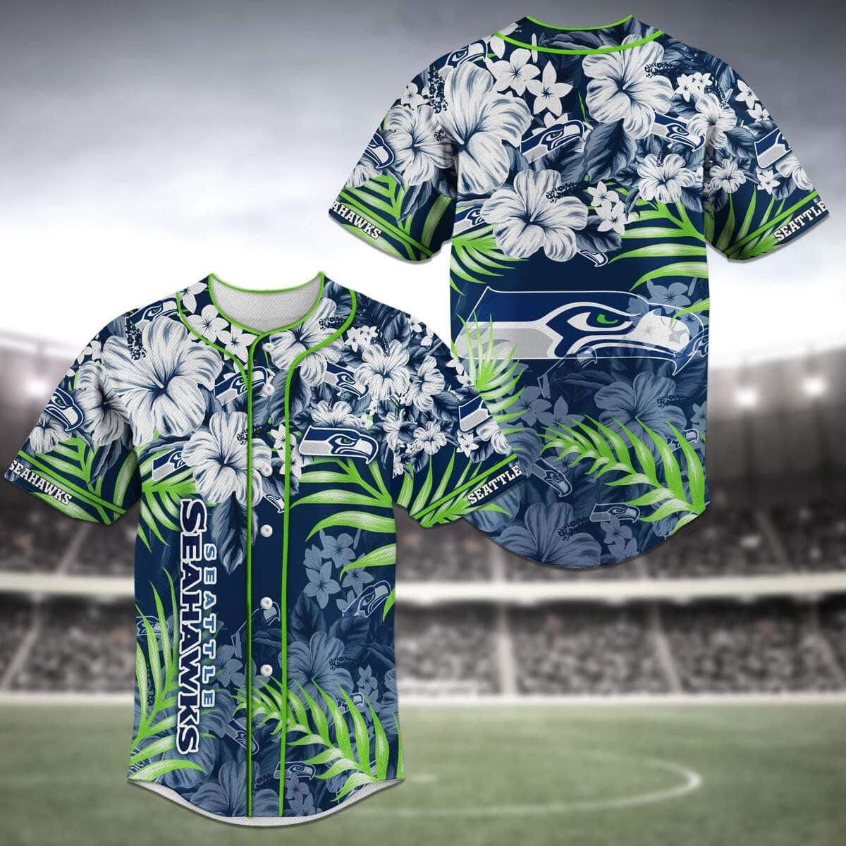 Seattle Seahawks NFL Custom Name And Number Gift For Dad Baseball Jersey  Shirt