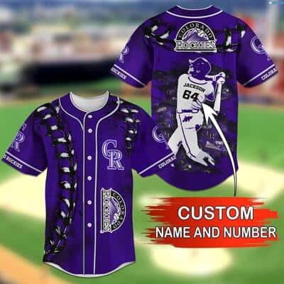 Cool MLB Colorado Rockies Baseball Jersey Skeleton And Tropical Flower Gift  For New Dad