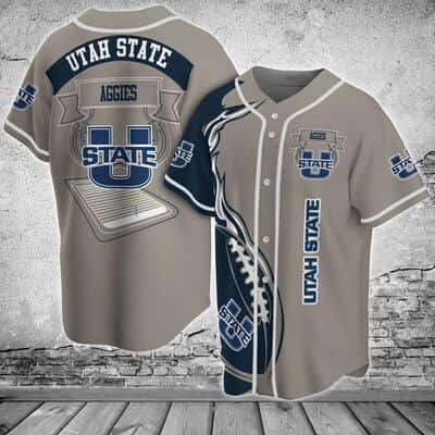 Classic Utah State Aggies Baseball Jersey Fire Ball Gift For MLB Fans