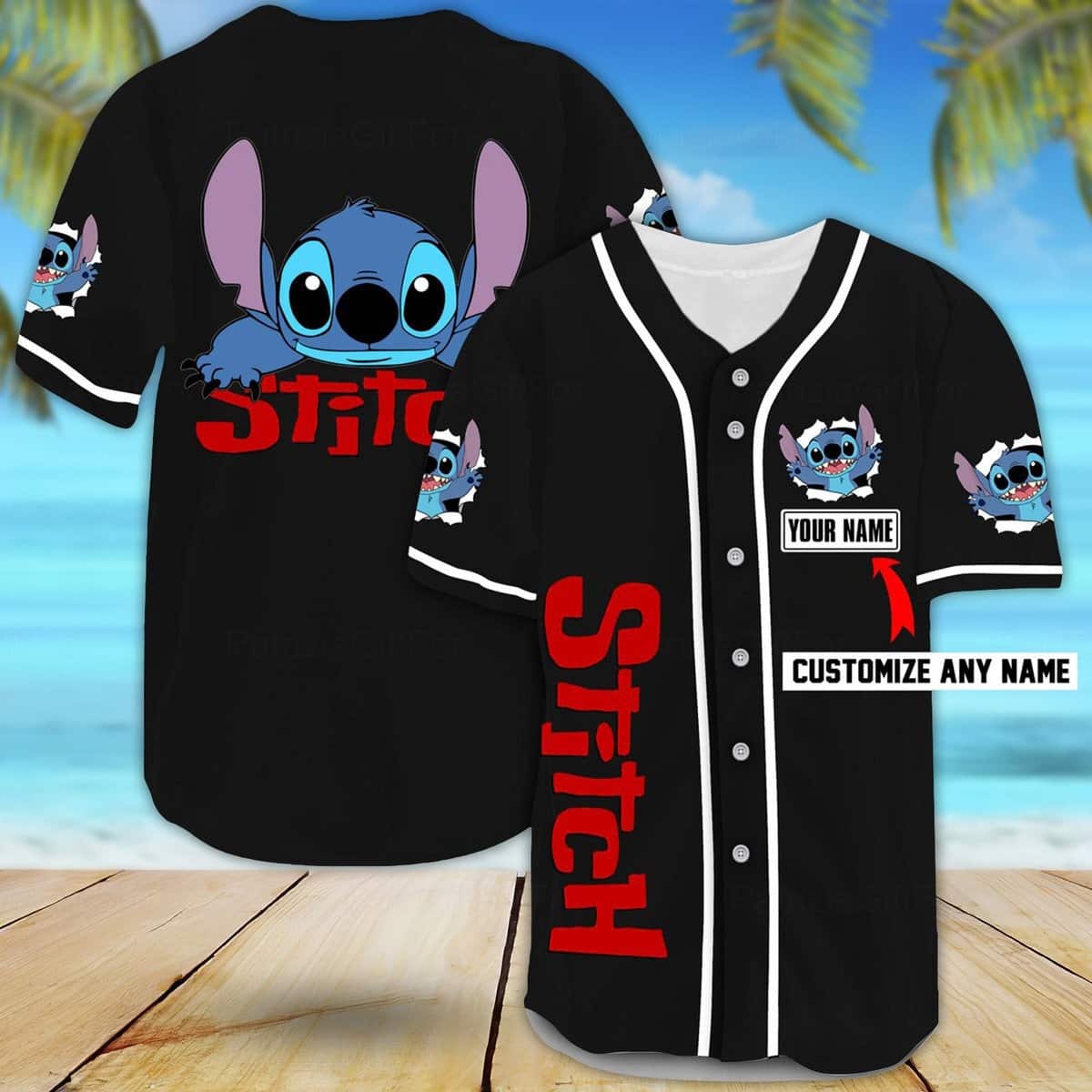 Seattle Mariners Lilo & Stitch Royal Custom Number And Name Jersey