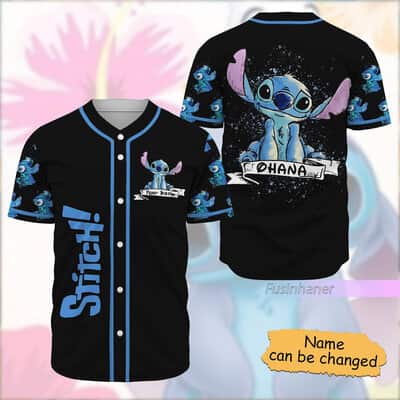 Custom Lilo And Stitch Baseball Jersey Disney Cute Gift For Girlfriend