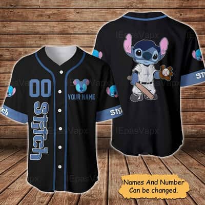 Customize Lilo And Stitch Baseball Jersey Gift For Sports Fans