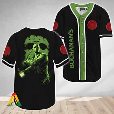 Cool Jason Voorhees Baseball Jersey Friday The 13th Buchanan’s Whisky Gift For Boyfriend