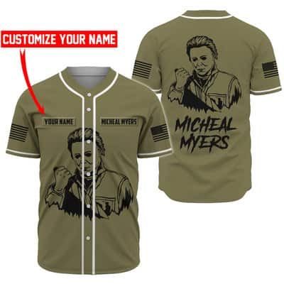 Michael Myers Baseball Jersey Custom Name Gift For Family