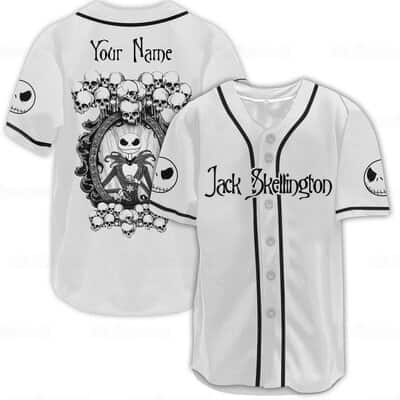 Custom Jack Skellington Baseball Jersey Gift For Brother