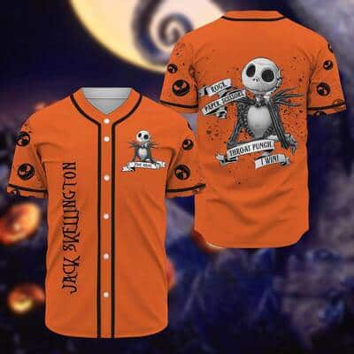 Personalized Jack Skellington Baseball Jersey Rock Paper Scissors Throat Punch I Win Gift For Family