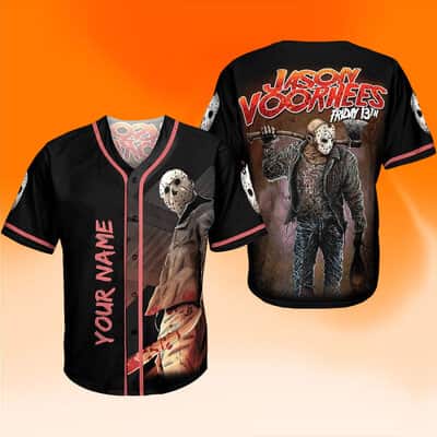 Customize Jason Voorhees Baseball Jersey Friday The 13th Gift For Brother