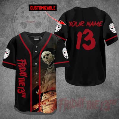 Custom Jason Voorhees Baseball Jersey Friday The 13th Gift For Mom