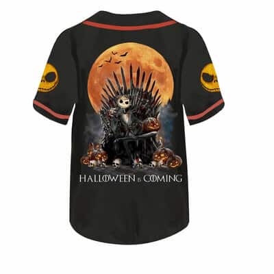 Jack Skellington Baseball Jersey Halloween Is Coming The Nightmare Before Christmas Gift For Brother