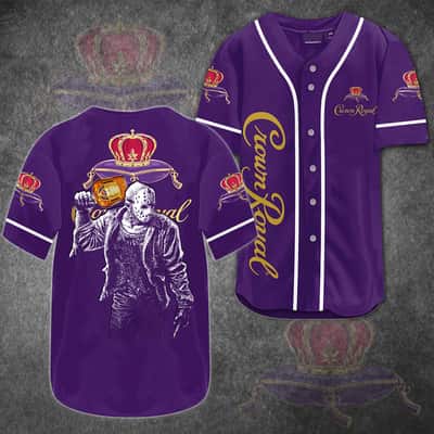 Halloween Jason Voorhees Baseball Jersey Crown Royal Gift For Brother