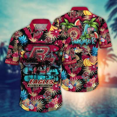 Summer Aloha NCAA Boston College Eagles Hawaiian Shirt Tropical Fruit Best Gift For Grandpa
