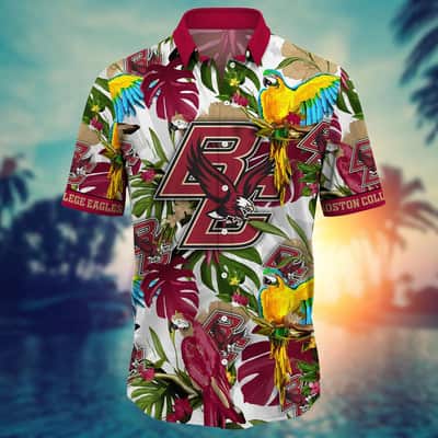 Custom Number And Name Boston College Eagles Hawaiian Shirt Basketball Net  Grunge Pattern NCAA Gift For Fans - Freedomdesign