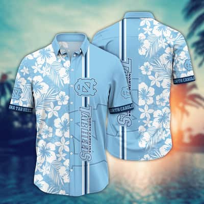 Floral Aloha North Carolina Tar Heels NCAA Hawaiian Shirt Cool Summer Gift