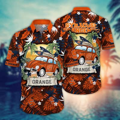 Summer Aloha NCAA Syracuse Orange Hawaiian Shirt Practical Beach Gift For Dad