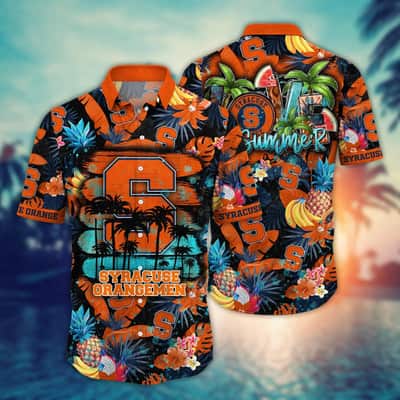 Colorful Aloha NCAA Syracuse Orange Hawaiian Shirt Beach Gift For Family