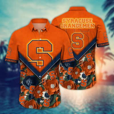 Trending Aloha NCAA Syracuse Orange Hawaiian Shirt Beach Gift For Friend