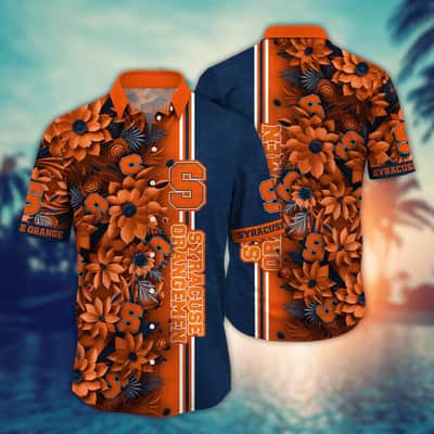 Vintage Aloha NCAA Syracuse Orange Hawaiian Shirt Gift For Beach Trip