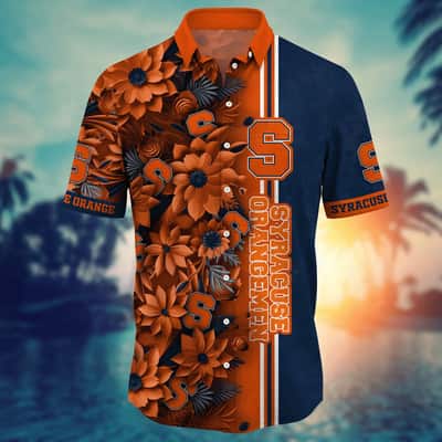 Vintage Aloha NCAA Syracuse Orange Hawaiian Shirt Gift For Beach Trip