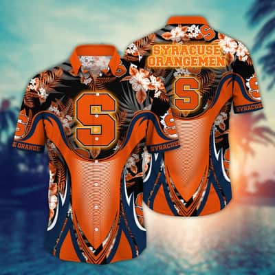 Stylish Aloha NCAA Syracuse Orange Hawaiian Shirt Beach Lovers Gift