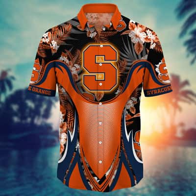 Stylish Aloha NCAA Syracuse Orange Hawaiian Shirt Beach Lovers Gift