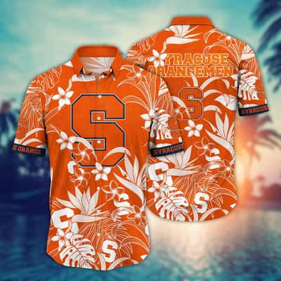 NCAA Syracuse Orange Hawaiian Shirt Tropical Forest Gift For Best Friend