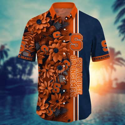 Stylish Aloha NCAA Syracuse Orange Hawaiian Shirt Gift For Beach Vacation