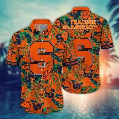 Colorful Aloha NCAA Syracuse Orange Hawaiian Shirt Gift For Beach Vacation