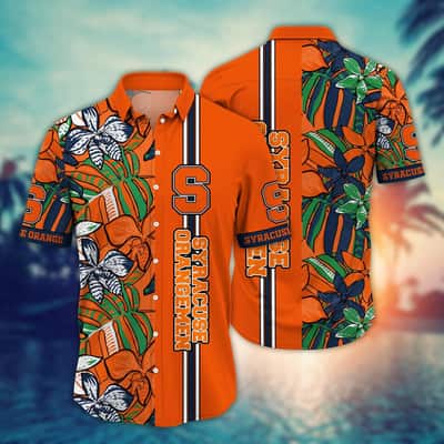 NCAA Syracuse Orange Hawaiian Shirt Tropical Summer Gift For Beach Lovers
