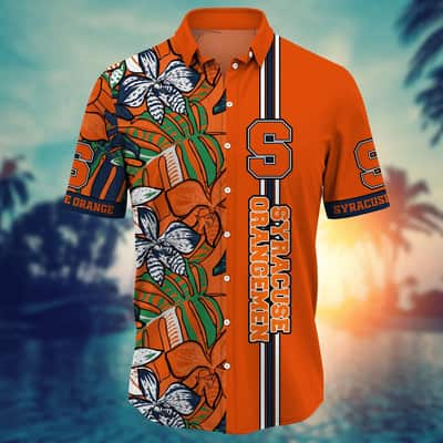 NCAA Syracuse Orange Hawaiian Shirt Tropical Summer Gift For Beach Lovers