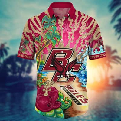 Colorful Boston College Eagles NCAA Hawaiian Shirt Trendy Summer Gift For Friend