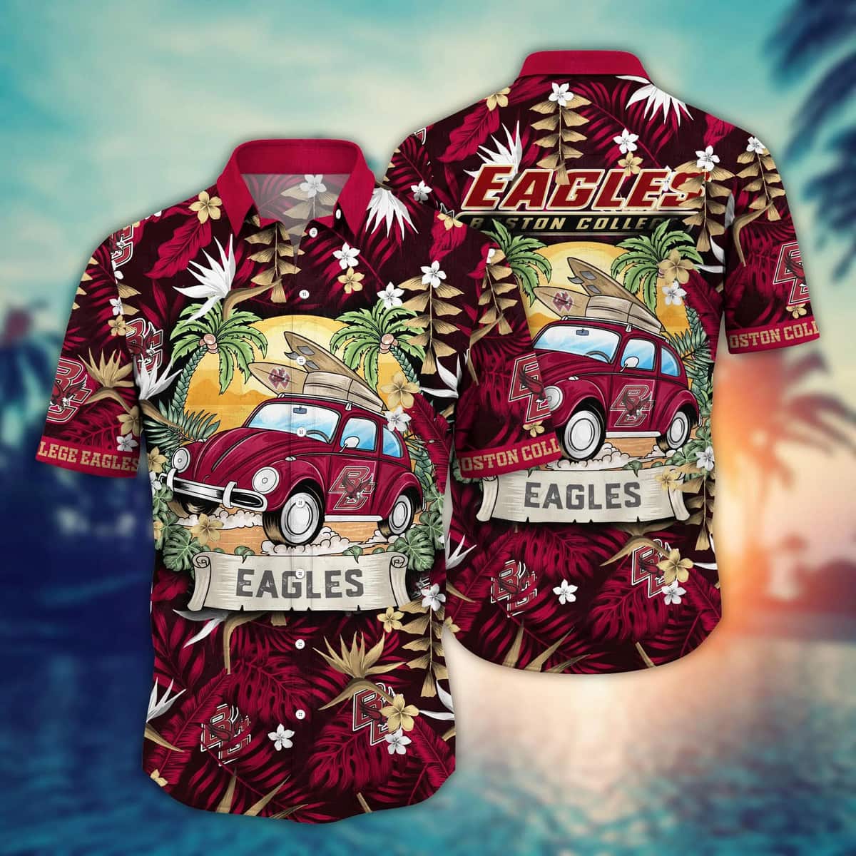 Stylish Boston College Eagles NCAA Hawaiian Shirt Summer Gift For Family