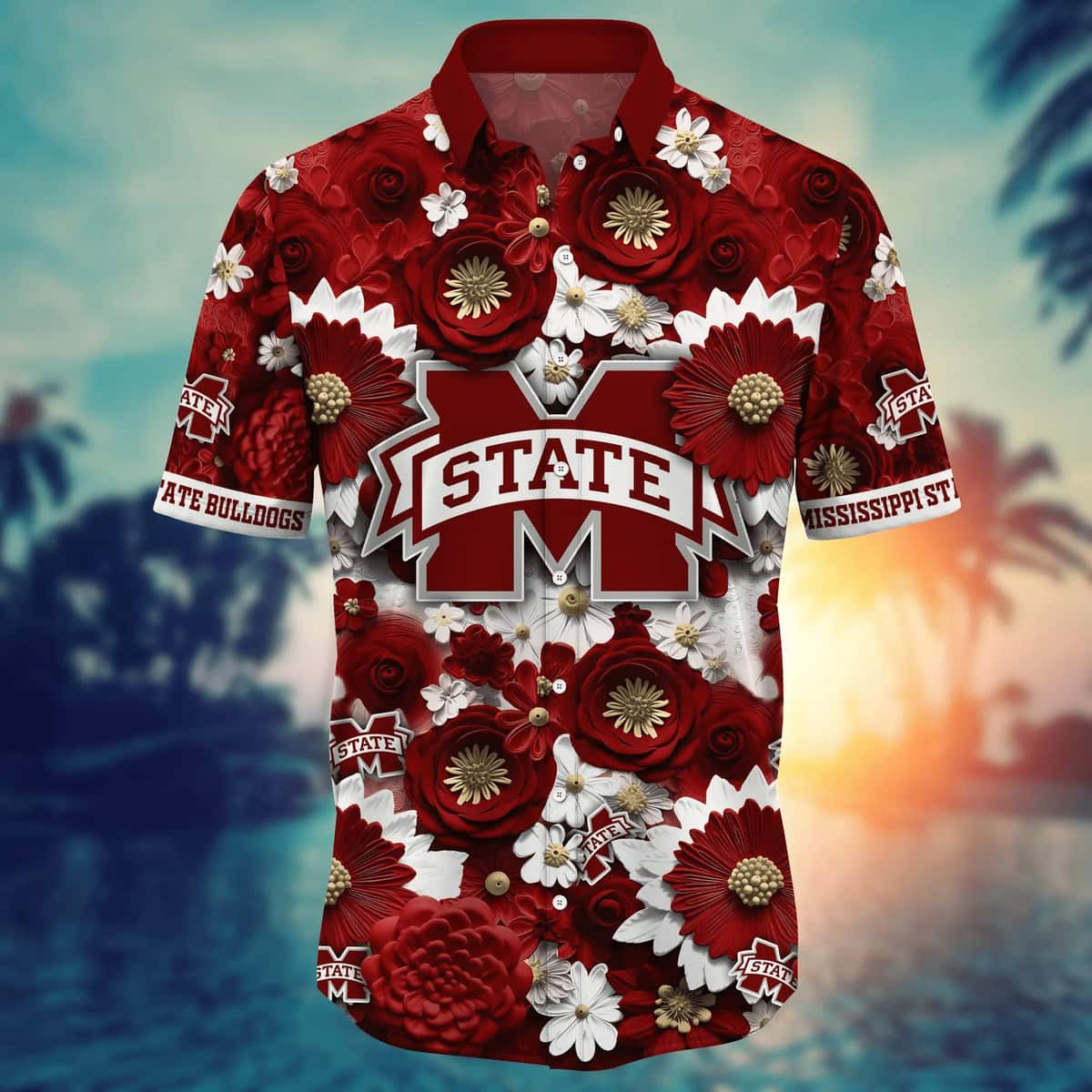 Floral Aloha NCAA Mississippi State Bulldogs Hawaiian Shirt Gift