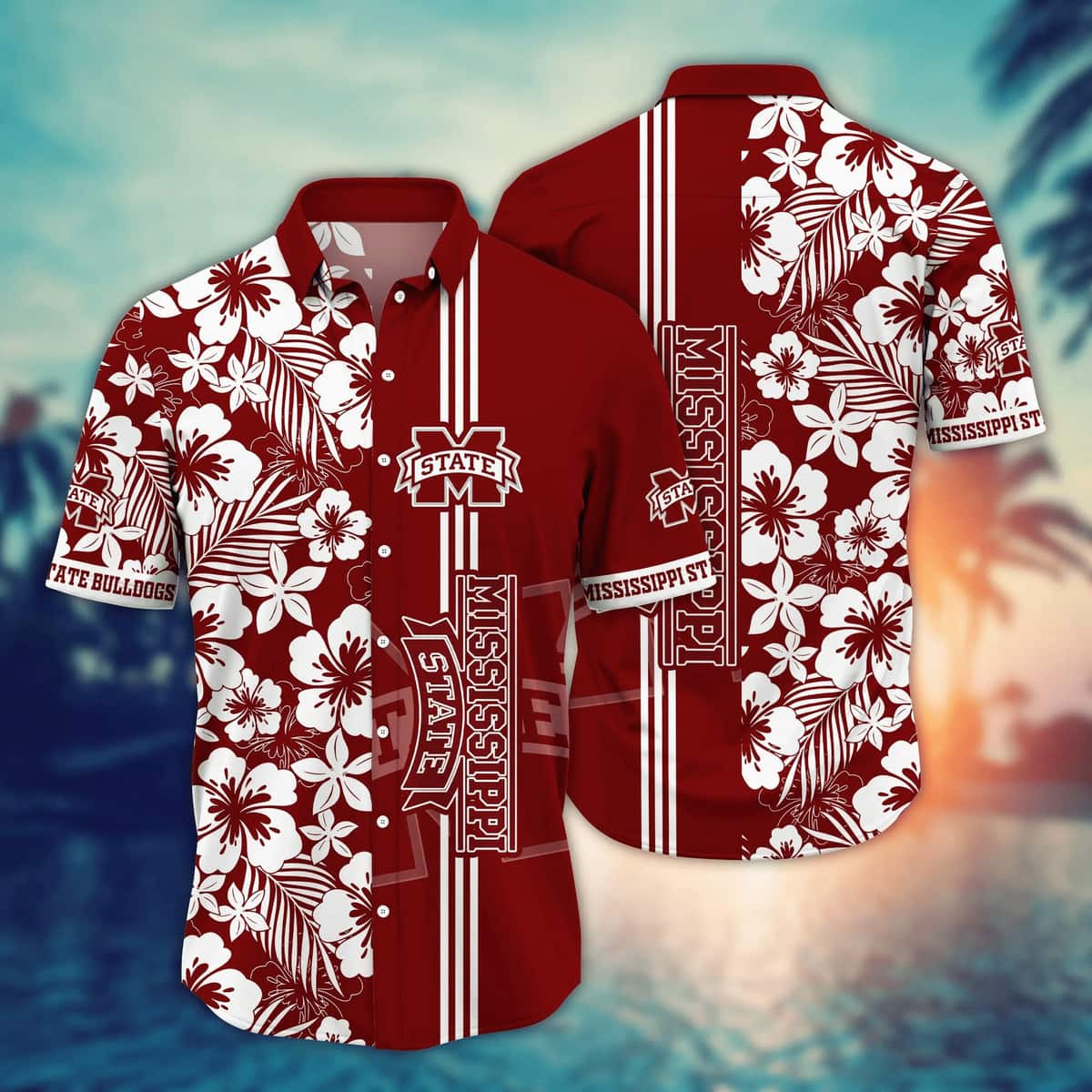 Customized Miami Marlins Black with Blue Red Team Name Hawaiian Shirt