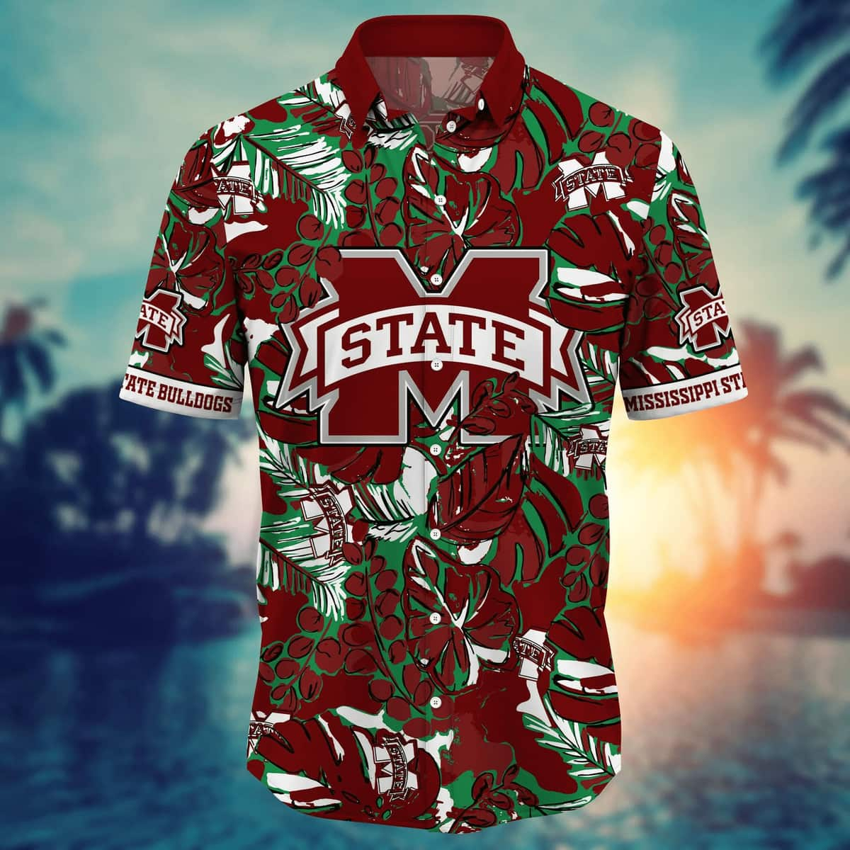 NCAA Mississippi State Bulldogs Flower Custom Hawaiian Shirt