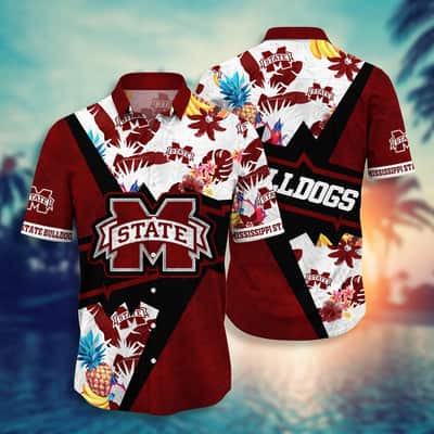 Floral Aloha NCAA Mississippi State Bulldogs Hawaiian Shirt Gift For Beach Trip